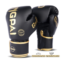 Gants de boxe professionnel, ensemble en cuir, 4 pièces, nouveau