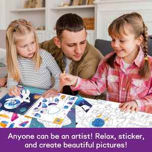 Activités sur le thème de l'espace, bricolage pour garçons, 3 autocollants par numéros, livres de peinture pour enfants de 4 à 8 ans - Product Image 3