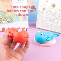 Jouet aquatique flottant en forme de petite grenouille mécanique pour la salle de bain, jouet pour enfants, vente en gros disponible