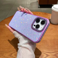 Bling paillettes coréen Ins Style Silicone Tpu PC femmes protecteur coque de téléphone pour iPhone 16 Pro Max 15 Plus 14 13 12 Mini Pro