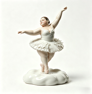 Design Gratuito, Campione Rapido, Materiale per Artigianato in Resina, LOGO e Confezione Personalizzabili, Statuetta Girevole di Ballerina Carina - Product Image 4