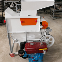 Décortiqueuse d'arachides Agricon à double rouleau en acier, moteur en cuivre 3kW-4kW, 300-600kg/h, 220V, traitement des graines d'arachides à faible dommage