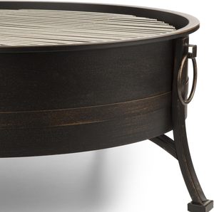 Brasero Exterior 2 en 1 Blumfeldt Catania, Combustible de Leña, Rejilla de Acero Inoxidable, Diámetro de 80 cm, Resistente al Calor, Protección Contra Chispas, Carbón - Product Image 5