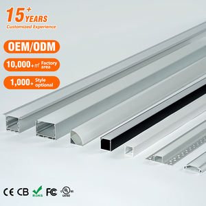 Diffuseur de bande lumineuse à canal en U LED Profil en aluminium Barre de lumière à LED Couvercle de boîtier de canal en aluminium - Product Image 1