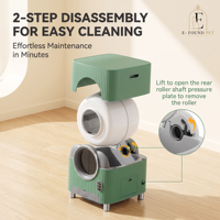 Caja de Arena Inteligente para Gatos de 72L con Control WIFI por APP, Eliminación Automática de Olores, Autolimpieza, con Arena y Autolimpieza OEM