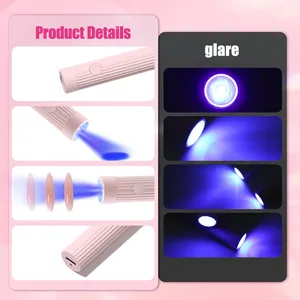 1 Lampe UV/LED portable en forme de stylo pour vernis gel et ongles à presser, sèche-ongles USB sans fil pour vernis gel - Product Image 5