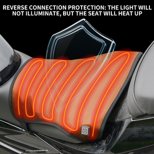 Cuscino Riscaldato in Pelle Ricaricabile 12V per Sella <span class=keywords><strong>Moto</strong></span> Singola con Controllo della Temperatura - Product Image 5