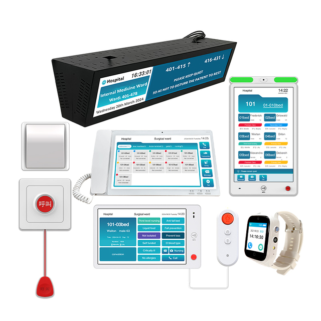 Hospital Corridor LCD Display Voice Broadcast Receiver Clinic Patient Call Nurse for Nursing Home Application