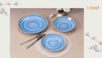 Service de table numérique 18 pièces en porcelaine New Bone / Services de table élégants pour 6 personnes avec décalcomanie
