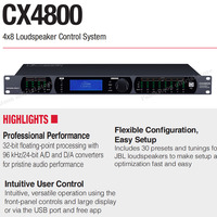 Prosesor Audio Paulkitson CX4800 Prosesor Audio Profesional Peralatan Suara Laju Pengambilan Sampel 96khz Pemrosesan Audio DSP