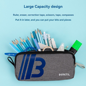 Deli 67048 Bút Chì Trường Hợp Công Suất Lớn Dày Oxford Vải Bền <span class=keywords><strong>Kangaroo</strong></span> Đa Mục Đích Cơ Thể Có Thể Tháo Rời Xi Nguồn Cung Cấp Lưu Trữ - Product Image 3