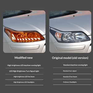 TYPY Para 2008-2011 C-Quatre, Modificación de Conjunto de Faros Delanteros, Lente Láser de 12V, Luz Diurna LED, Señal de Giro Dinámica - Product Image 3