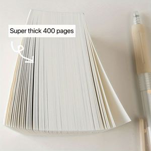High Quality Leather Hardcover 400 Pages Super Thick Notebook Square Sticky Notes Memo <b>Pads</b> 8x8cm Thread Sewing Binding - Product Image 4