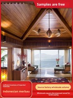 Indonesisches Merbau Gusset Deckenplatten Massivholz Wandpaneel Innen- und Außendecke Sauna Balkon Korrosionsbeständig