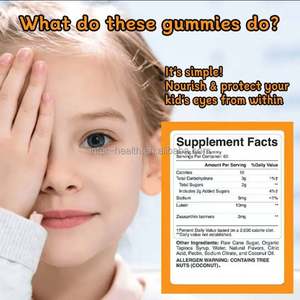 オースレソン OEM ブルーベリー ルテインエステル グミ キャンディ 目のビタミン サプリメント ルテイン ゼアキサンチン グミ 目のためのルテイン グミ - Product Image 4