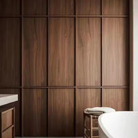 Panneau mural en fibre de bambou, grain de bois, moderne, écologique, résistant à l'humidité, antistatique, PVC, décoration intérieure, chambre à coucher, villa