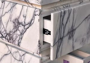 <span class=keywords><strong>Haut</strong></span> <span class=keywords><strong>de</strong></span> <span class=keywords><strong>gamme</strong></span> luxe moderne pierre naturelle blanc lilas marbre lavabo évier <span class=keywords><strong>salle</strong></span> <span class=keywords><strong>de</strong></span> <span class=keywords><strong>bain</strong></span> vanité avec deux armoires tiroir pour hôtel Villa - Product Image 3