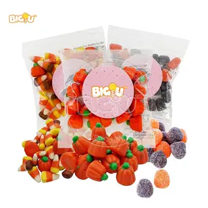 Wholesale Custom Colorful Cube-Shaped Corn Candy Halal Certified Bulk Packaging Caramel Corn gummy Candy