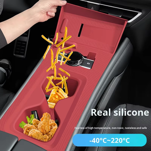 Pour Volkswagen <span class=keywords><strong>Tiguan</strong></span> L Pro, accessoires intérieurs de voiture, décoration, console <span class=keywords><strong>centrale</strong></span>, tapis en silicone, boîte de rangement <span class=keywords><strong>centrale</strong></span>, amélioration intérieure - Product Image 3