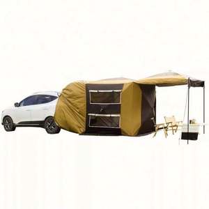 Tente familiale pliante pop-up pour 4 personnes, pour camping extérieur, petite remorque de garage, à fixer au hayon de voiture, du fabricant - Product Image 4