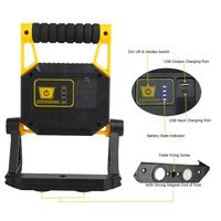 Lampe de travail portable LED COB 800LM 10W, IP65, magnétique, rechargeable, pliable, pour réparation automobile d'urgence, garage