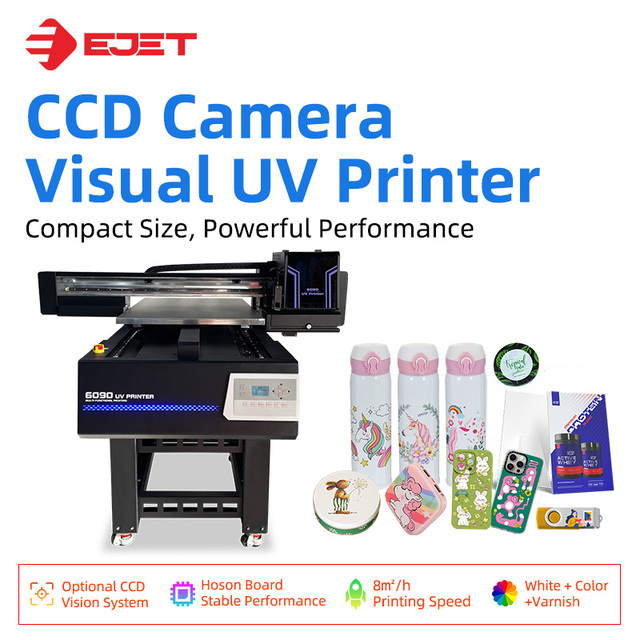 EJET A1 Uv Printer New Foil Solution 6090 9060 Uv Printer With Varnish Xp600