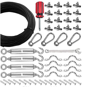 Accesorios de Hardware de Cable ganchos Cordón de acero inoxidable colgante de alambre de jardín foto de alambre y Cable barandilla Kits - Product Image 1