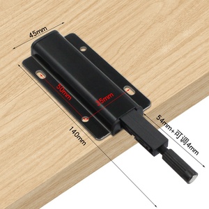 <b>Pull</b>-free Cabinet Door Sprayer Magnetic Impact Wardrobe Door <b>Drawer</b> Door Aluminum Alloy Single and Double Metal Rebound Device - Product Image 4