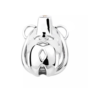 FRRK Heavy Duty Male Chastity Device Cobra 2.0 Penis Cage Metal Cock <b>Rings</b> with Belt Adults Supplies for Men - Product Image 4