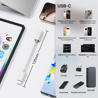 Câble audio USB-C mâle-mâle COMTANG de haute qualité, en argent monocristallin 6N, 26 AWG, contacts plaqués or, multicouche, vente en gros