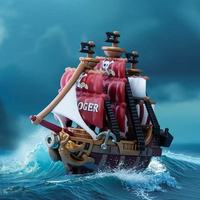 Boîte mystère de modèle de bateau à voile d'aventure en mer, figurine de dessin animé à assembler, ornement de bureau, objet de collection, style aléatoire, cadeau