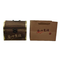 Fait à la main personnalisé Paulownia en bois artisanat poli vide café grain stockage baril maison affichage thé seau et tabac baril