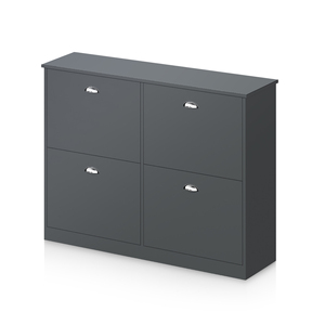 <b>Shoe</b> Cabinet With 4 Drawers Gray Narrow <b>Storage</b> For Entryway Foyer Hallway Bedroom - Product Image 6
