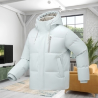 Veste en duvet pour homme avec logo personnalisé, nouvelle mode d'hiver, veste en duvet épaisse et chaude à capuche, décontractée, pour les sports de plein air