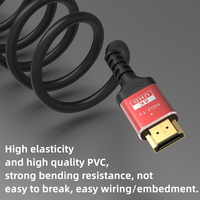 Logo personnalisé plaqué or pour HDMI pour câble HDMI 2.1 8K 60Hz/4K 120Hz câble audio vidéo TV personnalisé tresse en PVC pour ordinateurs