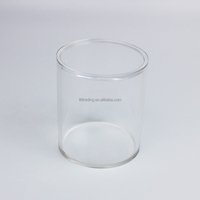 Plexiglas Kunststoff leer moderne kleine klare Zylinder rohr runde Box mit einem Deckel für Container Pack und Lagerung benutzer definierte runde Box