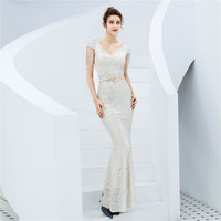 16221 # robe grande taille longue robe formelle à paillettes longue robe Maxi demoiselles d'honneur soirée