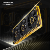 LOVINGCOOL Ventilateur RVB Super Nouveau Style avec Affichage RPM 240/360, Ventilateur Intégré Fonctionnel avec Long Écran Miroir pour Boîtiers PC d'Ordinateur