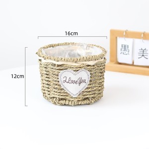Fournitures de rangement pour la décoration intérieure panier de plantes tissé naturel jardinière suspendue en rotin fait à la main pour plantes d'intérieur - Product Image 5