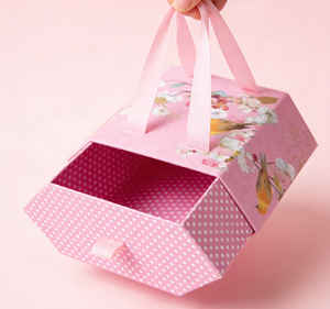 Caja de Regalo Plegable de Dos Piezas - Empaque Plegable Colorido con Asa de Mano, Tamaño Personalizado, Alta Gama - Product Image 6