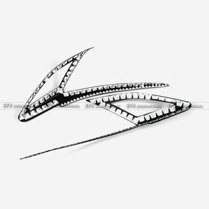 คิ้วไฟหน้าสำหรับ SUBARU 2022+ WRX VAB VAF พร้อมช่องไฟเลี้ยว คาร์บอนไฟเบอร์แบบแห้ง - Product Image 2