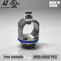 Connecteur de câble d'entrée en zinc moulé sous pression avec joint bleu étanche, pince de câble SE SEU pour boîtier électrique