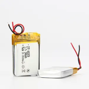 定制OEM 602030 300毫安时502728锂电池，用于发光二极管灯RC无人机112840 3.7V 1300毫安时可充电电池锂离子