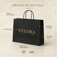 Sacs cadeaux de luxe personnalisés pour petites entreprises, sacs de vente au détail, sacs en papier personnalisés avec logo, sacs en papier kraft