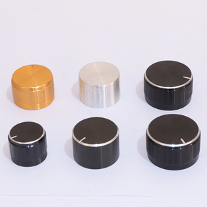 Bán hàng nhôm điều khiển âm lượng âm thanh núm 6mm núm tùy chỉnh Mixer chiết kim loại Knob cap - Product Image 2