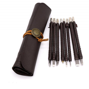 Juego de 8 Herramientas para Tallar Madera - Cinceles de Goma con Caja de Regalo, Cuchillas de Acero Inoxidable para Uso como Cuchillo Multiusos y para Trabajos en Madera - Product Image 1