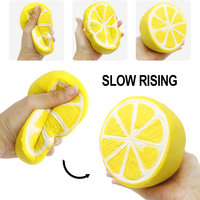 JITENG Squishies à remontée lente, fruits (Fraise, Pêche, Banane, Citron, Pastèque, Ananas), parfum crème, anti-stress