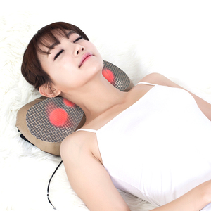 Almohada de Masaje Eléctrico para Cuello y Espalda, con Calor <span class=keywords><strong>Shiatsu</strong></span>, 2 Niveles de Intensidad, Control Manual con Cable, para el Cuerpo, Éxito de Ventas en Amazon - Product Image 1
