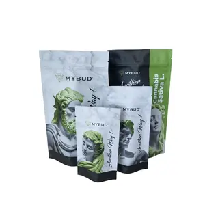 2024 hot sale small businesses custom printed plastic mylar foods grade matte glossy packaging stand up pouch bags with zipper