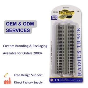 Großhandel HO Spur <span class=keywords><strong>1</strong></span>:<span class=keywords><strong>87</strong></span> 230mm Gerades Schotterbett Gleisset 4tlg. Modelleisenbahn OEM/ODM Hersteller - Product Image 4